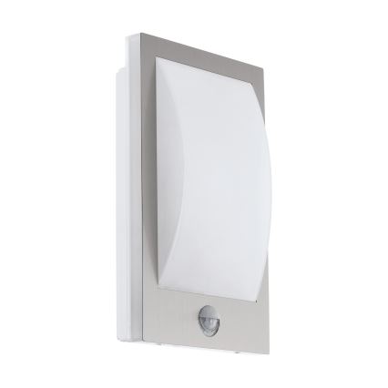 Eglo - Spoljašnja zidna lampa sa senzorom 1xE27/12W/230V IP44 mat krom