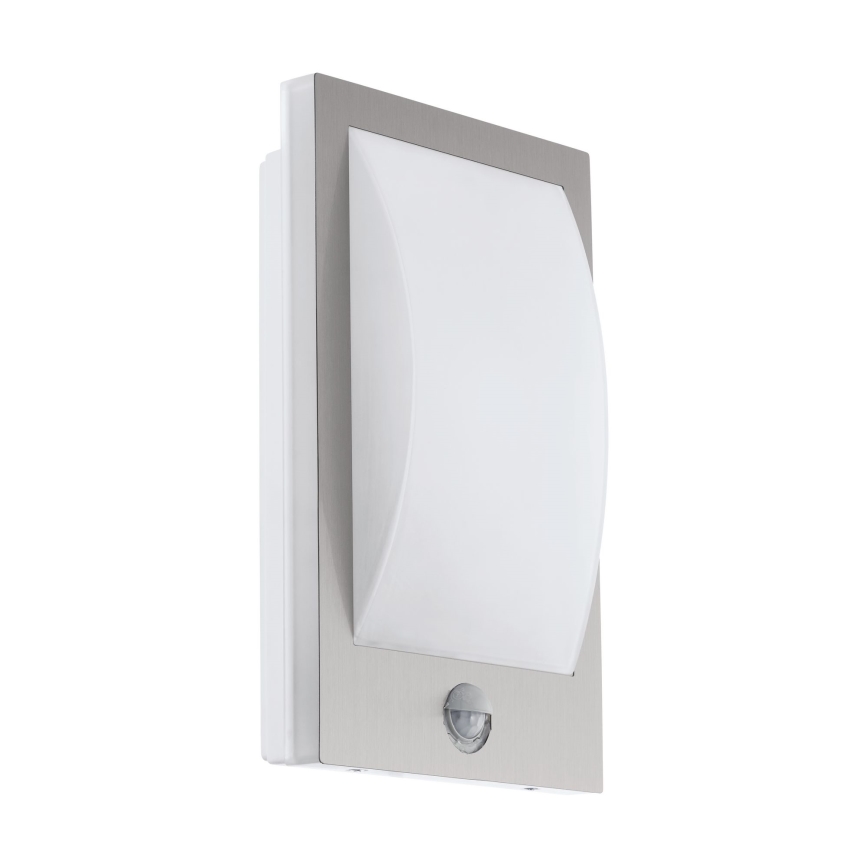 Eglo - Spoljašnja zidna lampa sa senzorom 1xE27/12W/230V IP44 mat krom