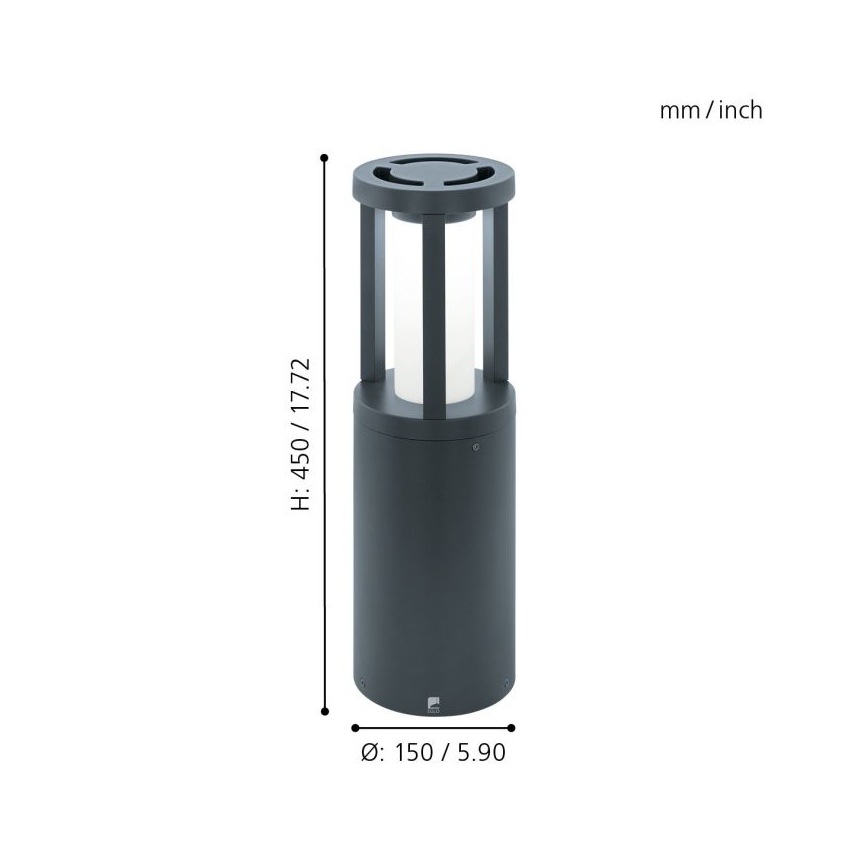 Eglo 97252 - LED Spoljna lampa GISOLA 1xLED/12W /230V IP44 450 mm 