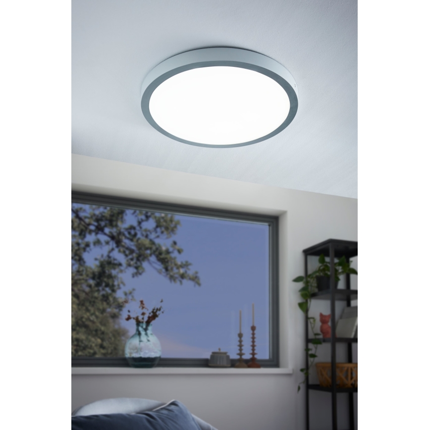 Eglo - LED Plafonjera 1xLED/25W/230V srebrno okrugli 4000K