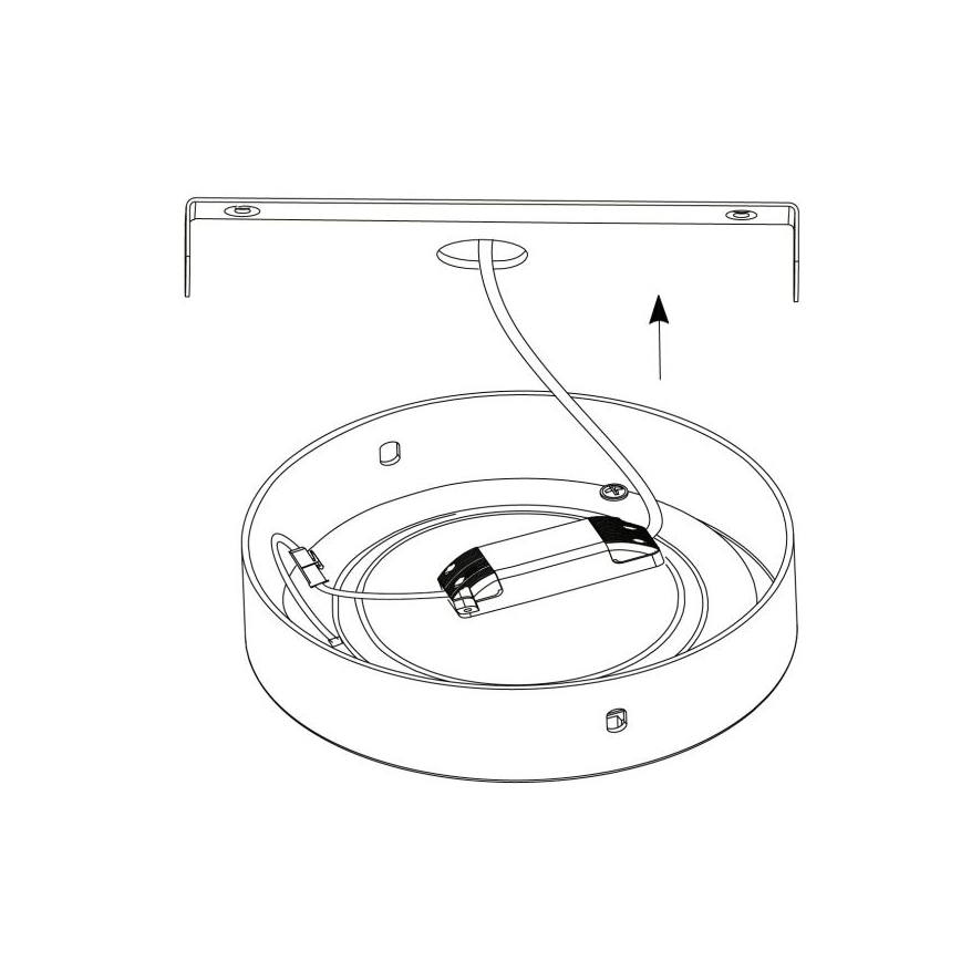 Eglo - LED Plafonjera 1xLED/25W/230V srebrno okrugli 4000K