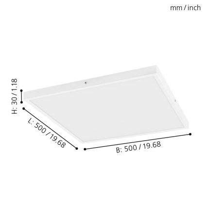 Eglo - LED plafonjera za prigušivanje 1xLED/25W/230V