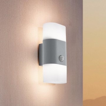 Eglo 97313 - LED spoljašnje zidno svetlo sa senzorom FAVRIA 1 2xLED/5,5W/230V IP44
