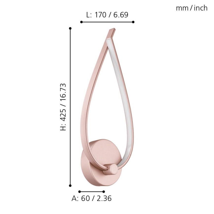 Eglo - LED zidno svetlo 1xLED/11W/230V