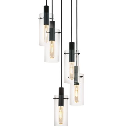 Eglo -  Luster na sajli 5xE27/60W/230V