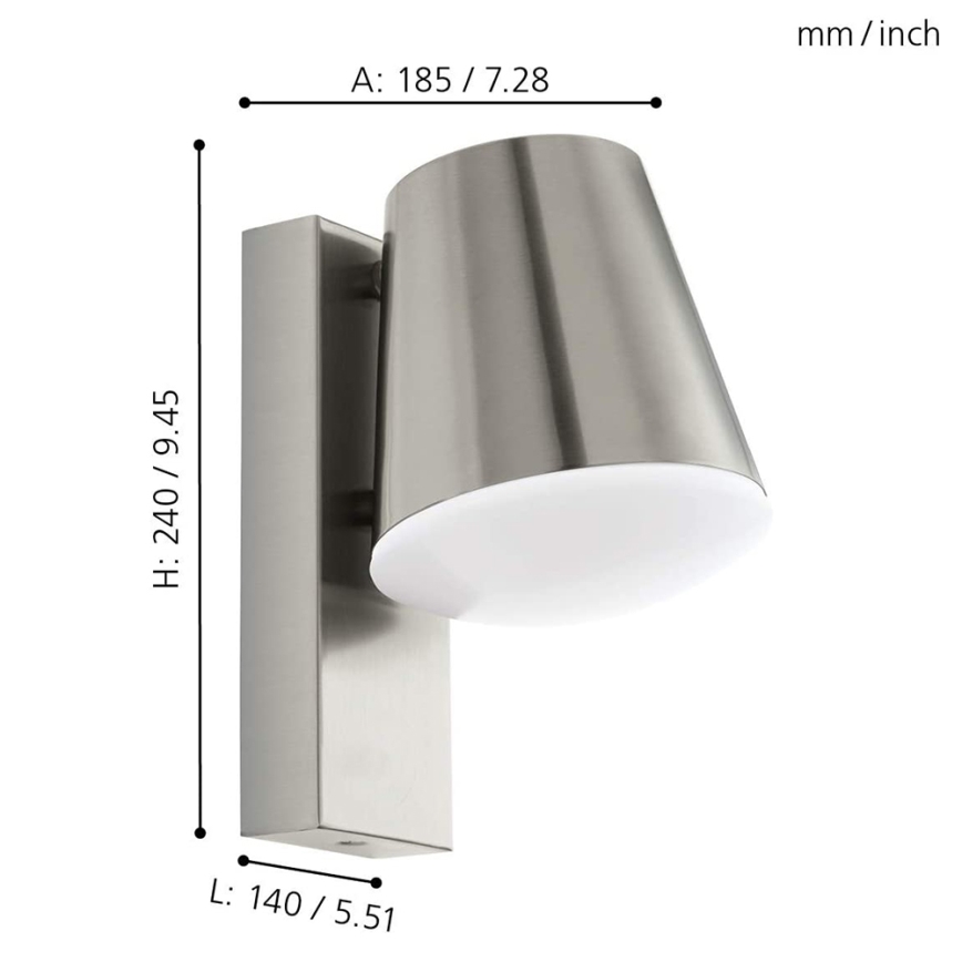 Eglo - LED Spoljna zidna lampa sa mogućnošću prigušivanja CALDIERO-C 1xE27/9W/230V