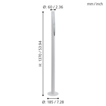 Eglo - Podna LED lampa 1xGU10/4,5W/230V