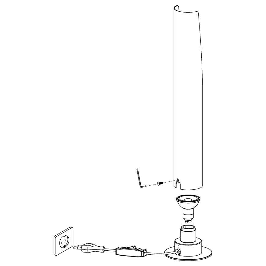 Eglo - LED Stona lampa 1xGU10/4,5W/230V