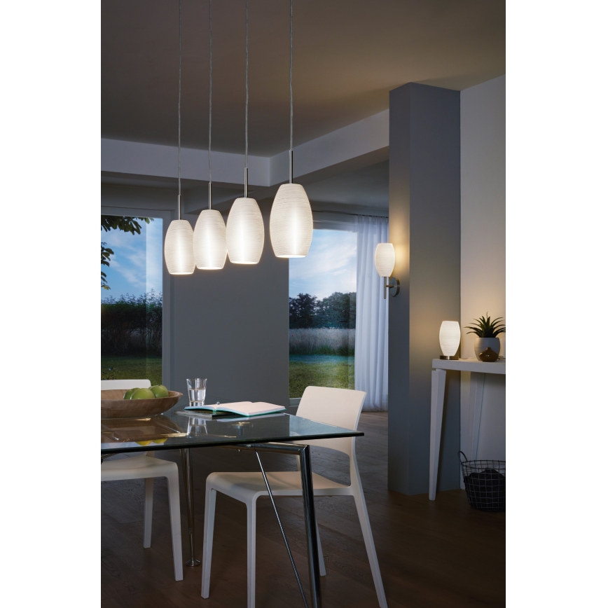 Eglo - Luster na sajli 4xE27/40W/230V