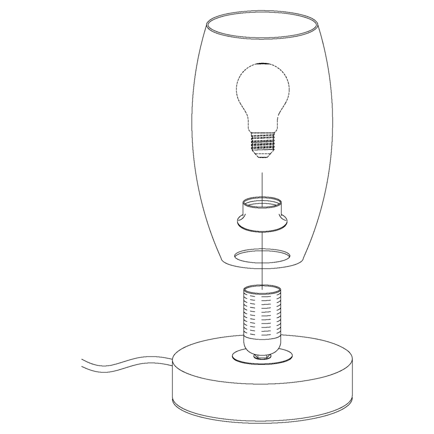 Eglo - Stona lampa 1xE27/40W/230V