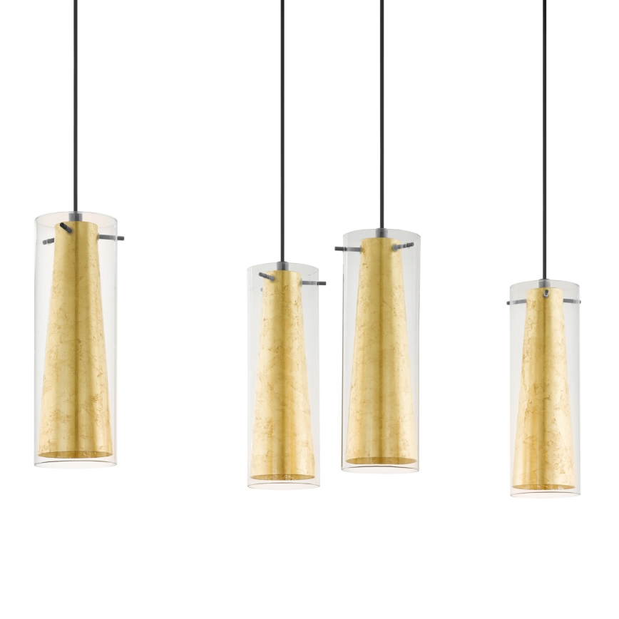 Eglo - Luster na sajli 4xE27/60W/230V