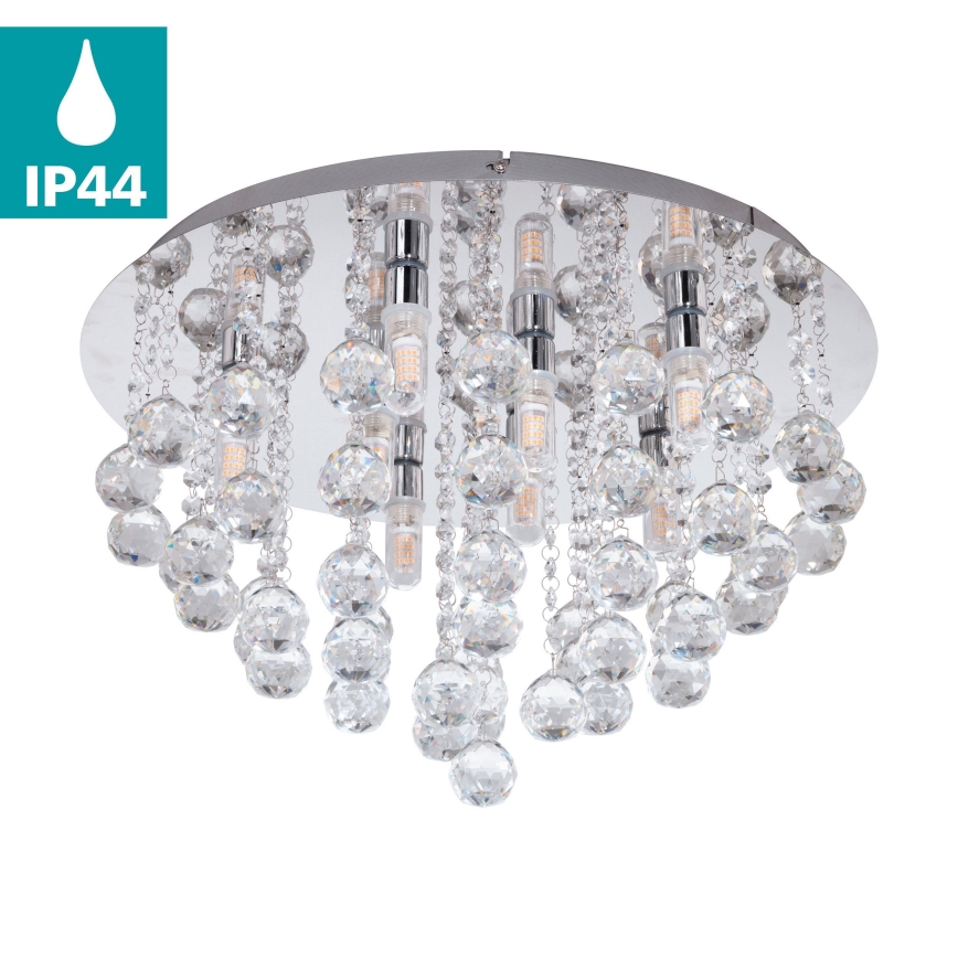 Eglo - LED Kristalno osvetljenje za kupatilo 8xG9/3W/230V IP44