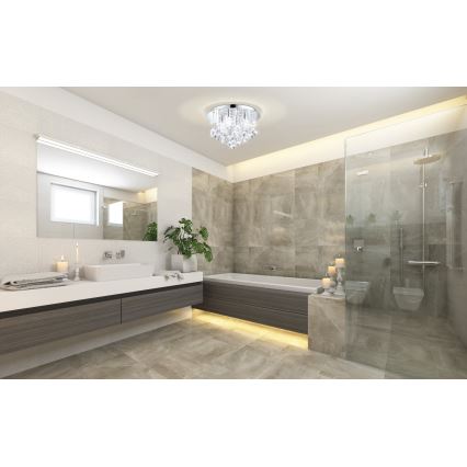 Eglo - LED Kristalno osvetljenje za kupatilo 8xG9/3W/230V IP44