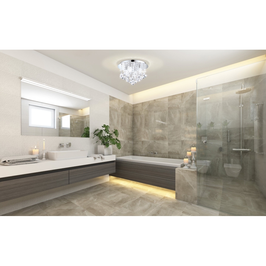 Eglo - LED Kristalno osvetljenje za kupatilo 8xG9/3W/230V IP44