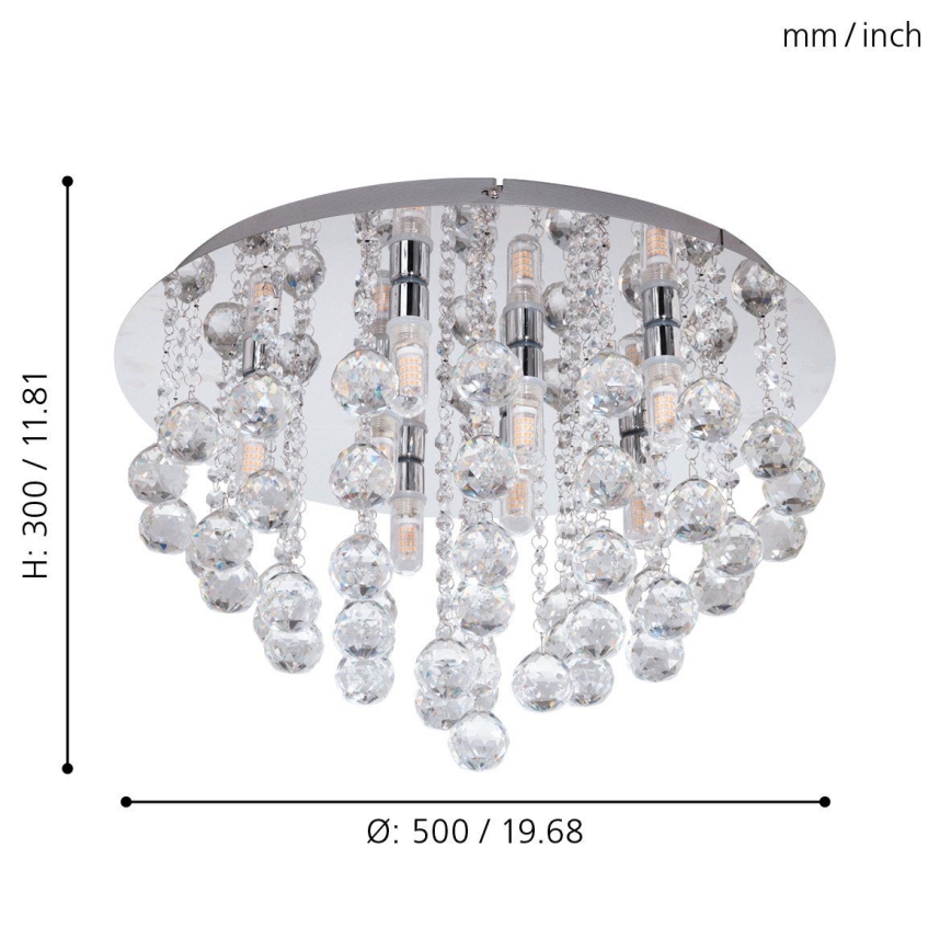 Eglo - LED Kristalno osvetljenje za kupatilo 8xG9/3W/230V IP44