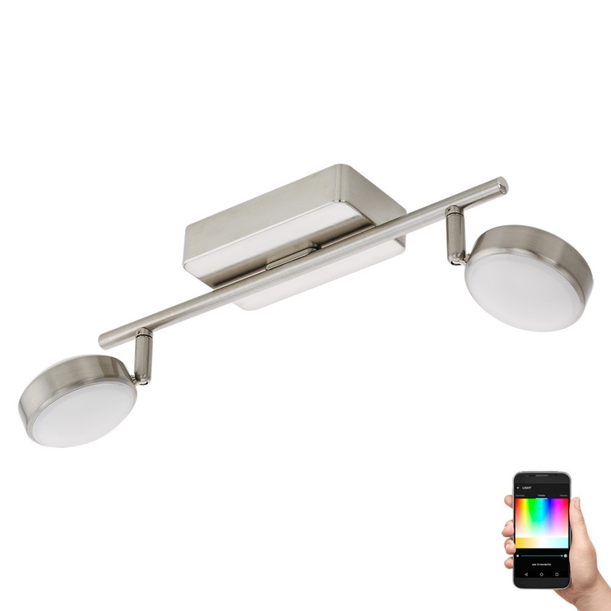 Eglo 97715 - LED RGB prigušiva reflektorska lampa CORROPOLI-C 2xLED/5W/230V