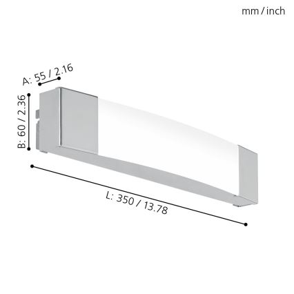 Eglo - LED Za kupatilo zrcalna lampa LED/8,3W/230V IP44
