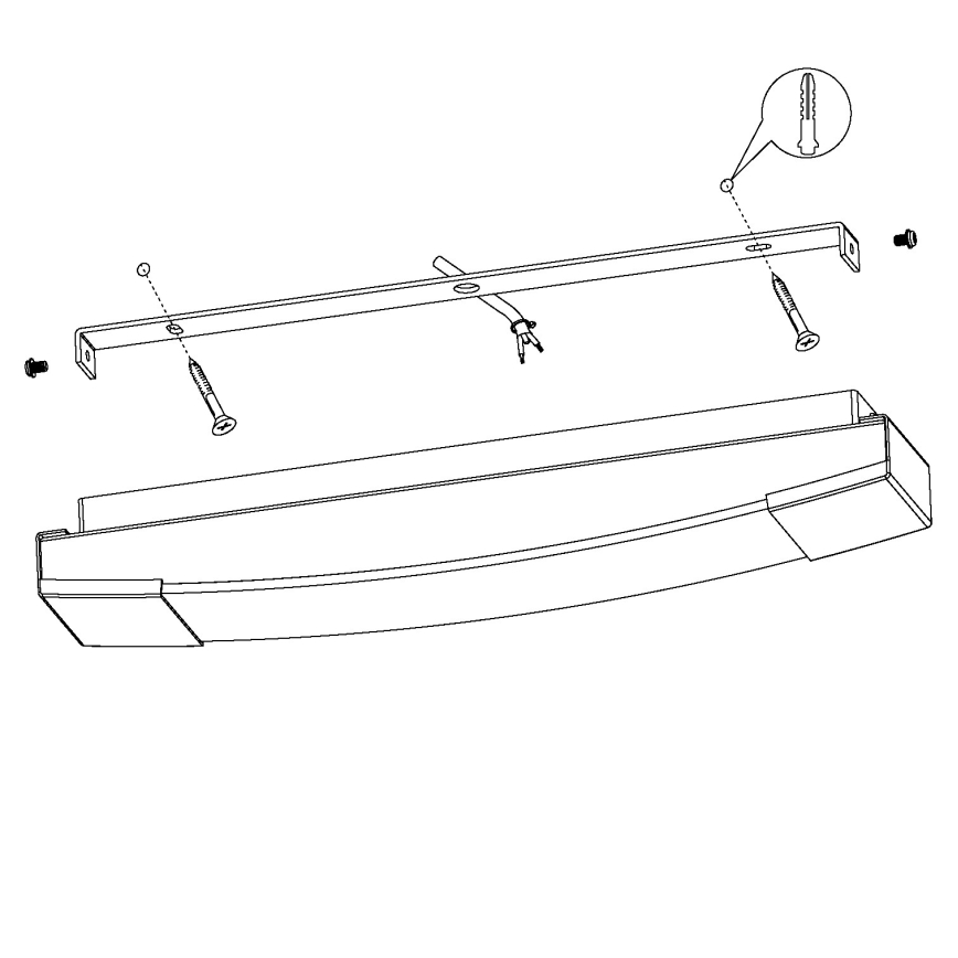 Eglo - LED Za kupatilo zrcalna lampa LED/8,3W/230V IP44
