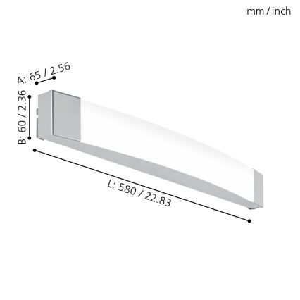 Eglo - LED Za kupatilo zrcalna lampa LED/16W/230V IP44