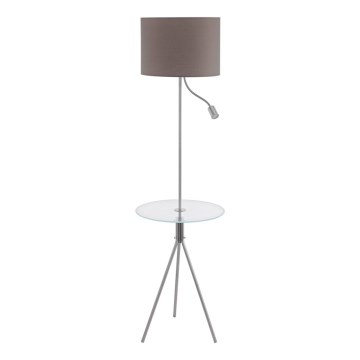 Eglo 97771 - Podna lampa sa stolićem POLICARA 1xE27/60W/230V+LED/3,5W