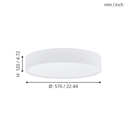 Eglo - LED plafonjera za prigušivanje LED/40W/230V