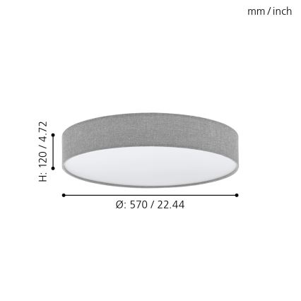 Eglo - LED plafonjera za prigušivanje LED/40W/230V