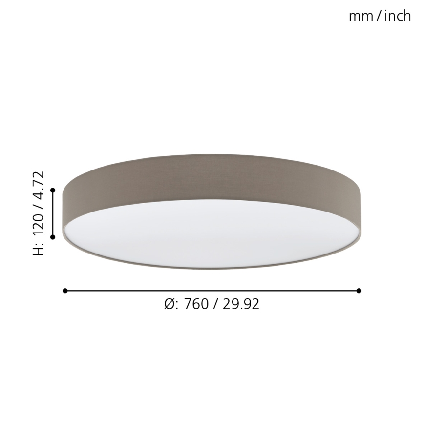 Eglo - LED plafonjera za prigušivanje LED/60W/230V
