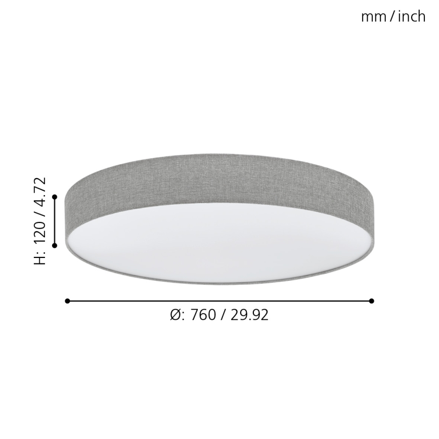 Eglo - LED plafonjera za prigušivanje LED/60W/230V