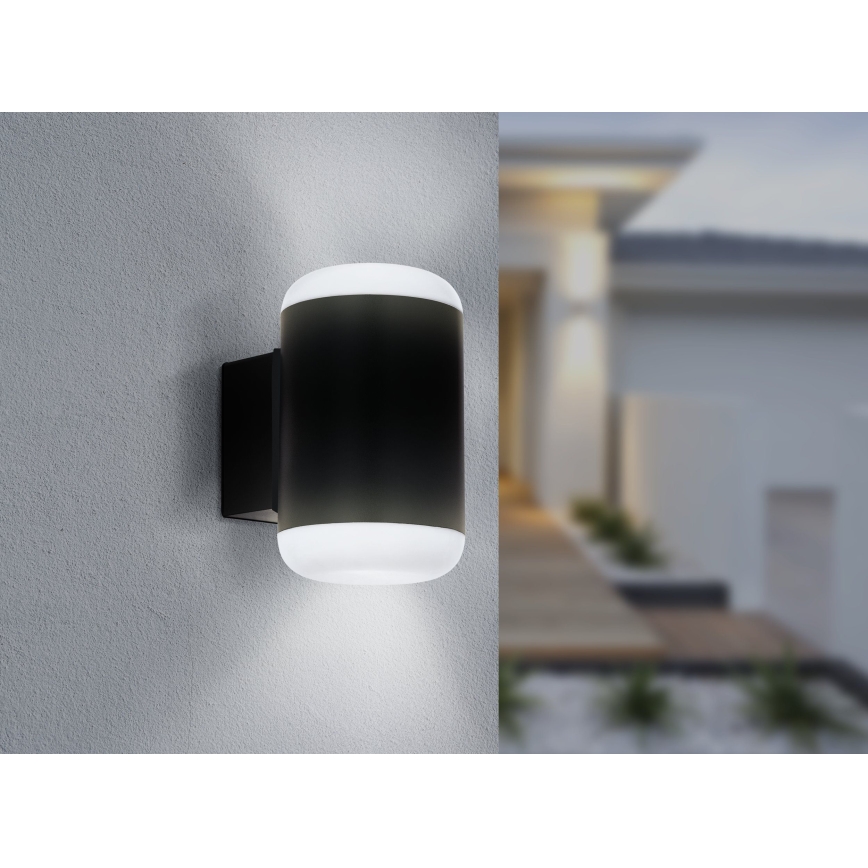 Eglo 97844 - Spoljašnja zidna lampa MERLITO 1xE27/10W/230V IP44 crno