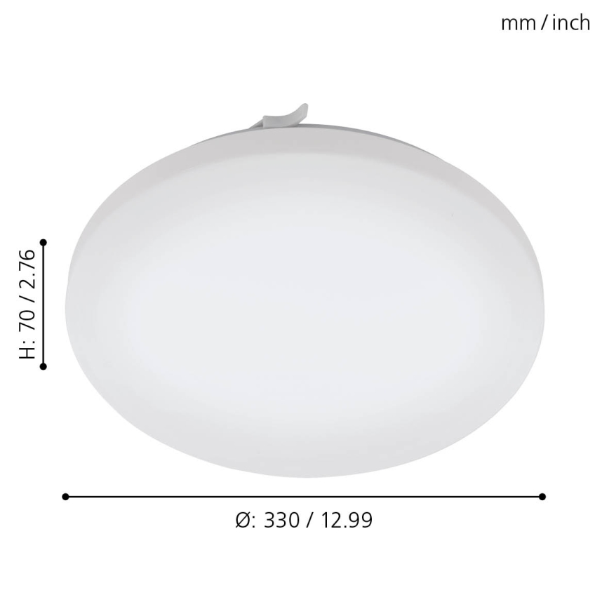 Eglo - LED Plafonjera za kupatilo LED/17,3W/230V IP44