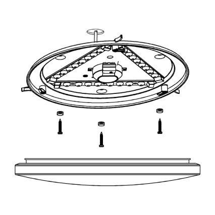 Eglo - LED Plafonjera za kupatilo LED/17,3W/230V IP44