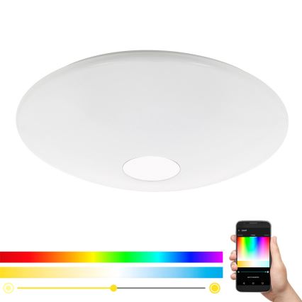 Eglo 97918 - LED RGB prigušiva stropna svetiljka TOTARI-C LED/34W/230V + daljinski upravljač