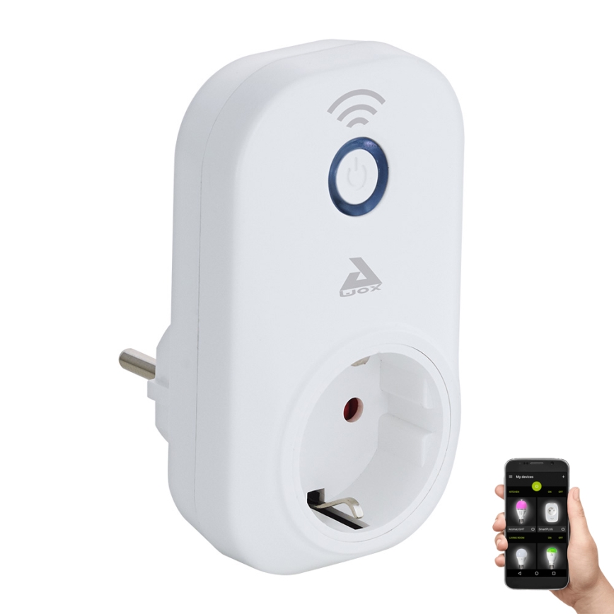 Eglo - Pametna utičnica Connect plug PLUS 2300W SCHUKO Bluetooth