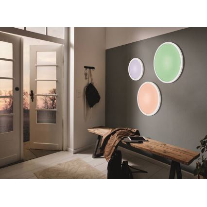 Eglo - LED RGBW prigušiva plafonska svetiljka SARSINA-C LED/16W/230V + daljinski upravljač