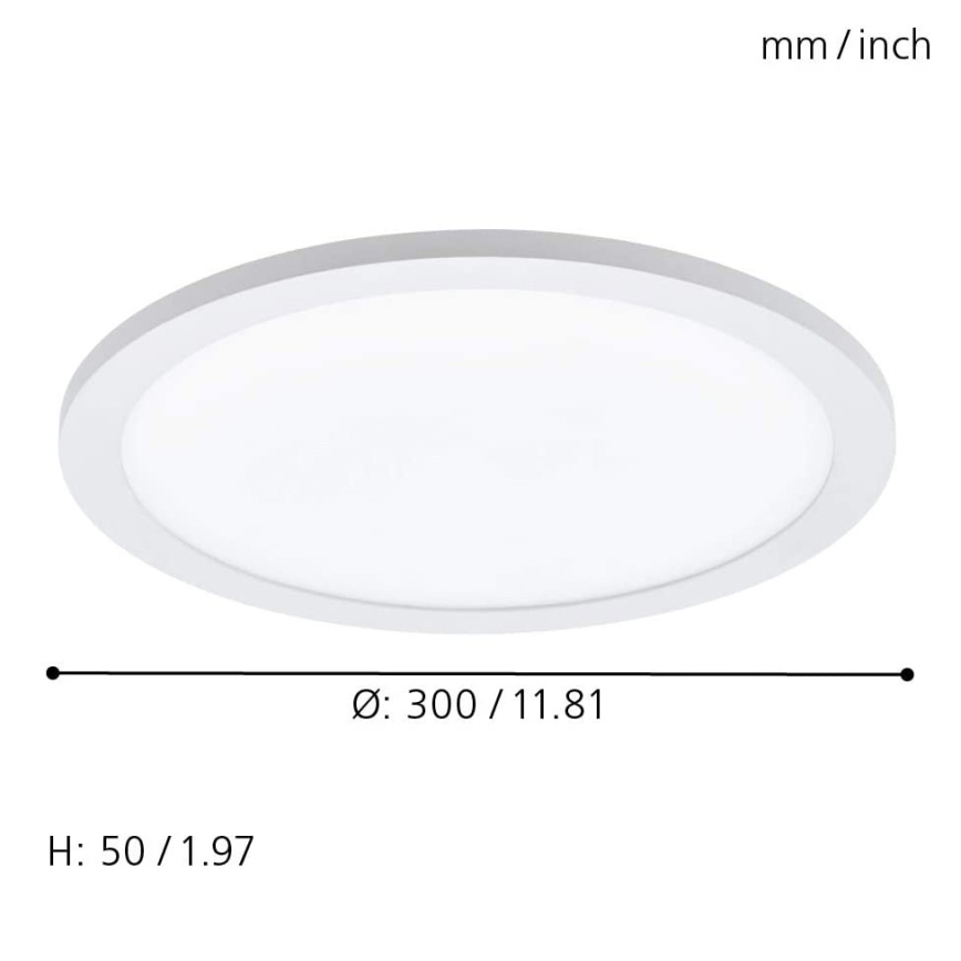 Eglo - LED RGBW prigušiva plafonska svetiljka SARSINA-C LED/16W/230V + daljinski upravljač