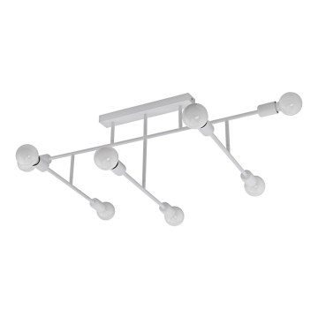 Eglo 98033 - Nadgradni luster BELSIANA 8xE27/40W/230V bela