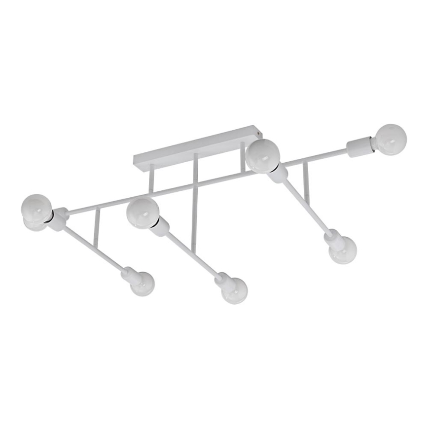 Eglo 98033 - Nadgradni luster BELSIANA 8xE27/40W/230V bela