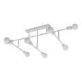 Eglo 98033 - Plafonski luster BELSIANA 8xE27/40W/230V beli