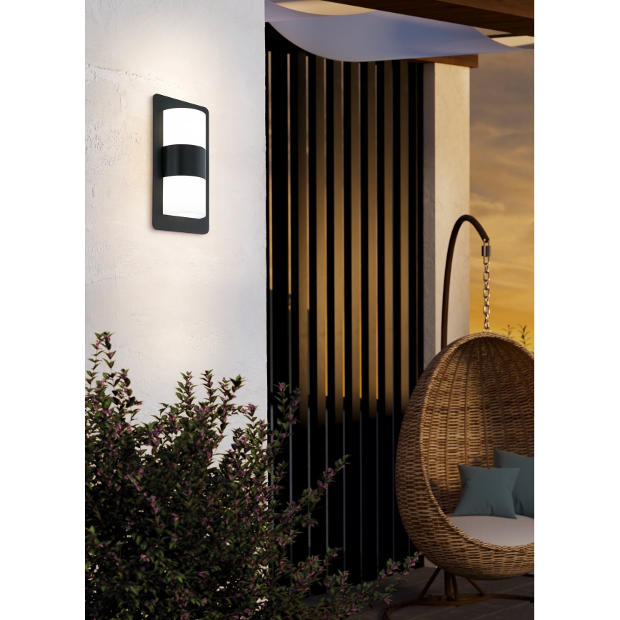 Eglo - Spoljašnja zidna lampa 2xE27/10W/230V antracit IP44