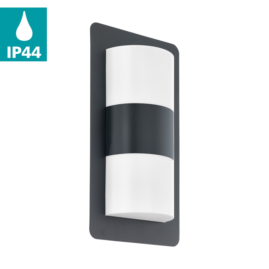Eglo - Spoljašnja zidna lampa 2xE27/10W/230V antracit IP44