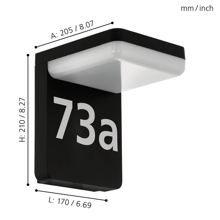 Eglo - LED kućni broj LED/11W/230V IP44