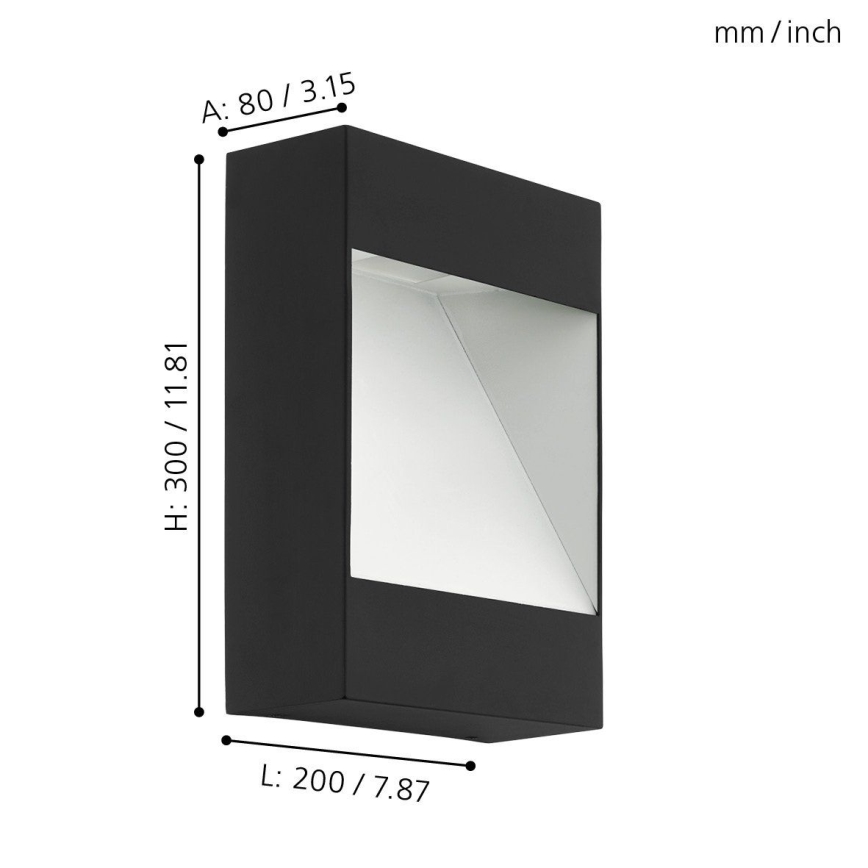 Eglo - LED Spoljna zidna lampa LED/10W/230V IP44