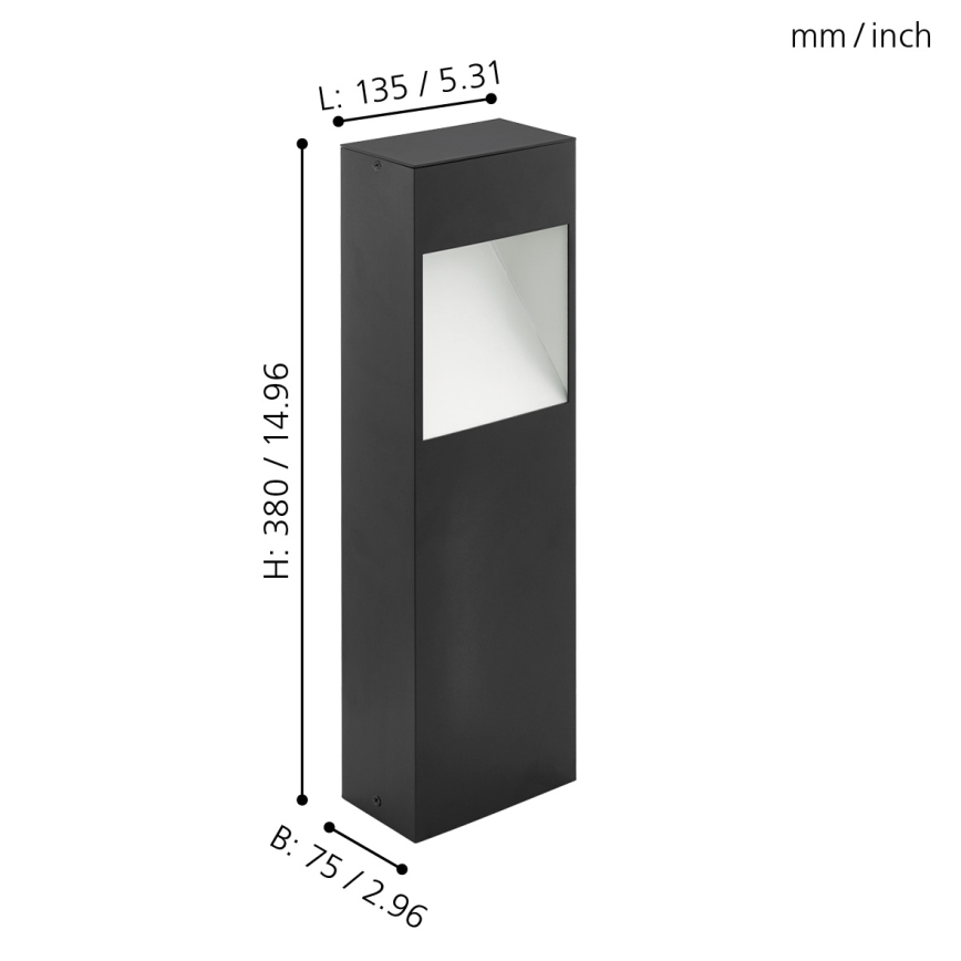 Eglo - LED Spoljna lampa LED/10W/230V IP4visina 380