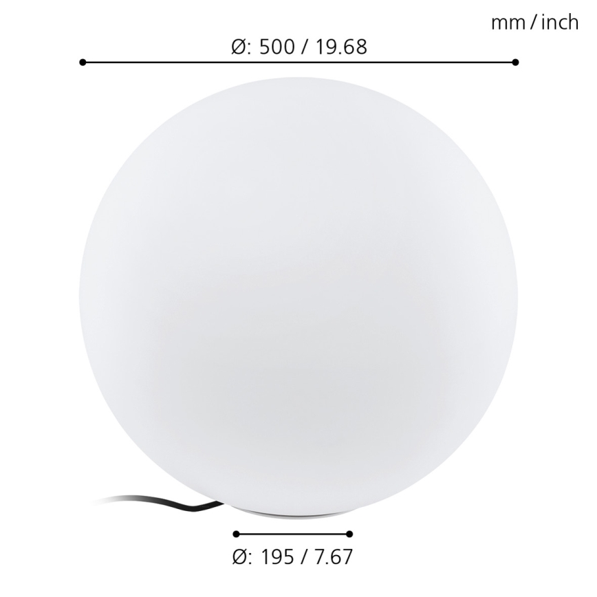 Eglo - Spoljašnja podna lampa 1xE27/40W/230V IP65 ø500