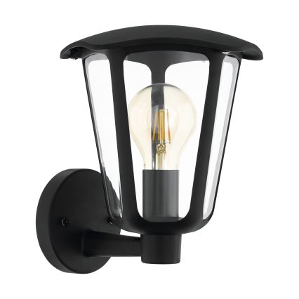 Eglo 98119 - Spoljašnja zidna lampa MONREALE 1xE27/60W/230V IP44 crno