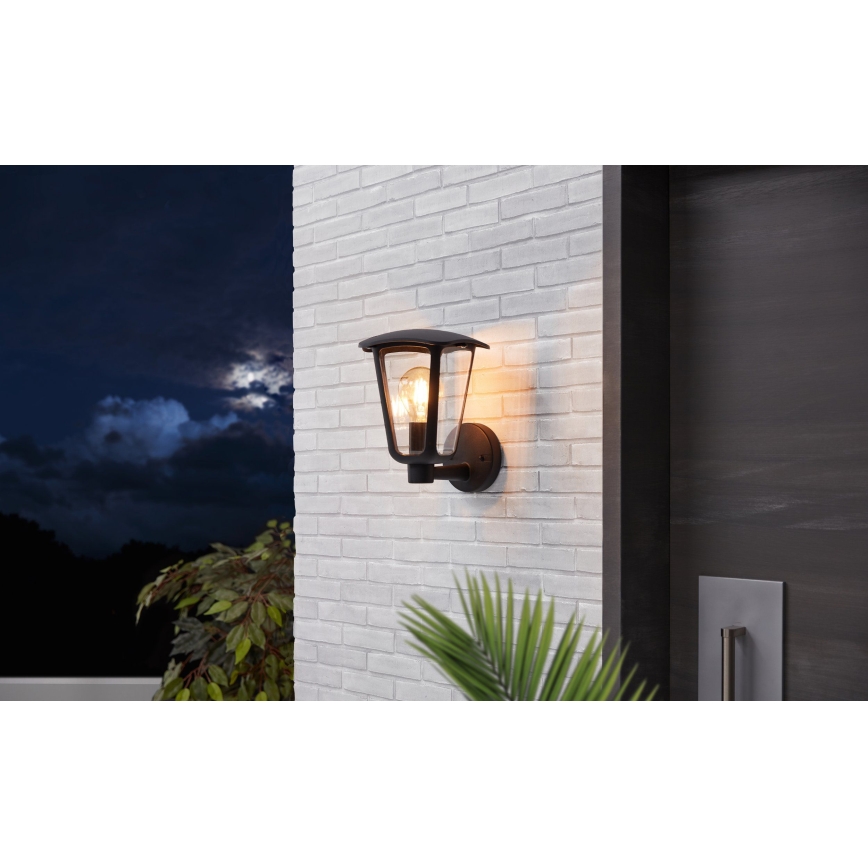 Eglo 98119 - Spoljašnja zidna lampa MONREALE 1xE27/60W/230V IP44 crno