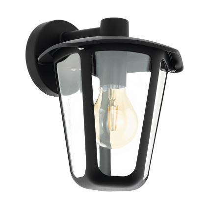 Eglo - Spoljašnja zidna lampa 1xE27/60W/230V IP4crna