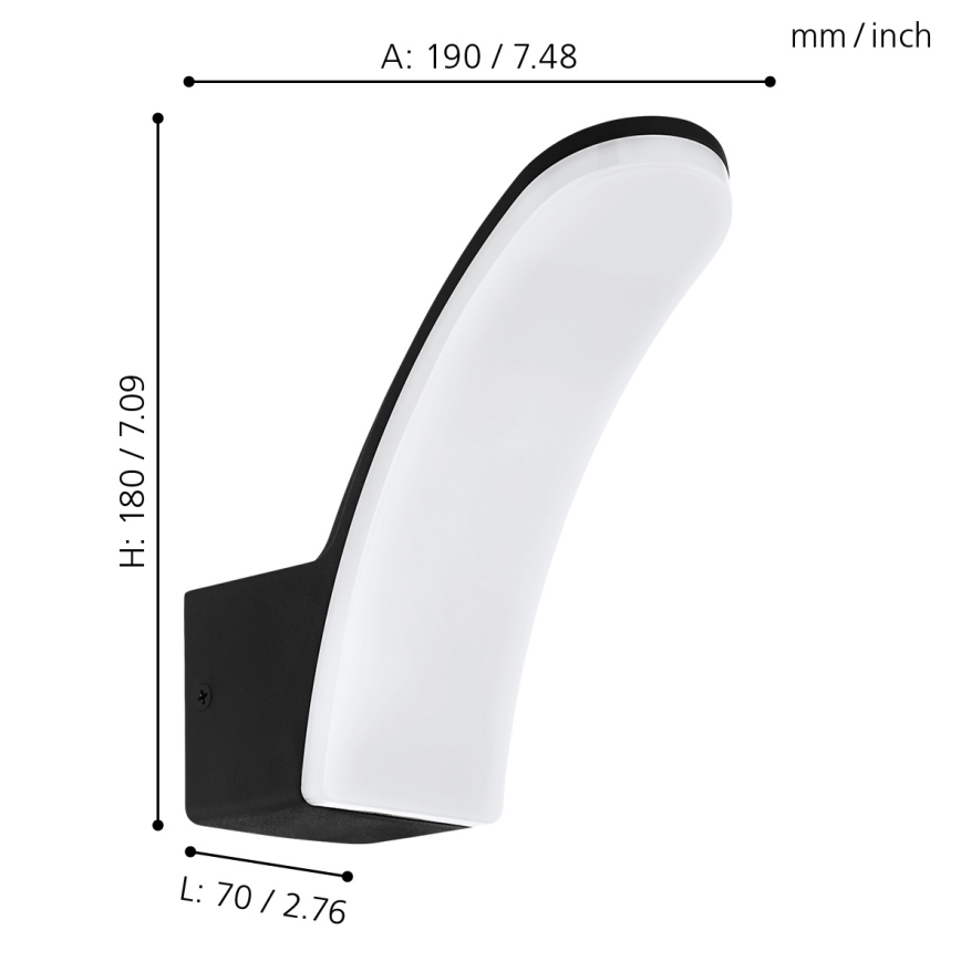 Eglo - LED Spoljna zidna lampa LED/11W/230V IP44