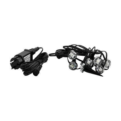 Eglo - LED Spoljašnji dekorativni lanac 9xLED 10m IP65 topla bela