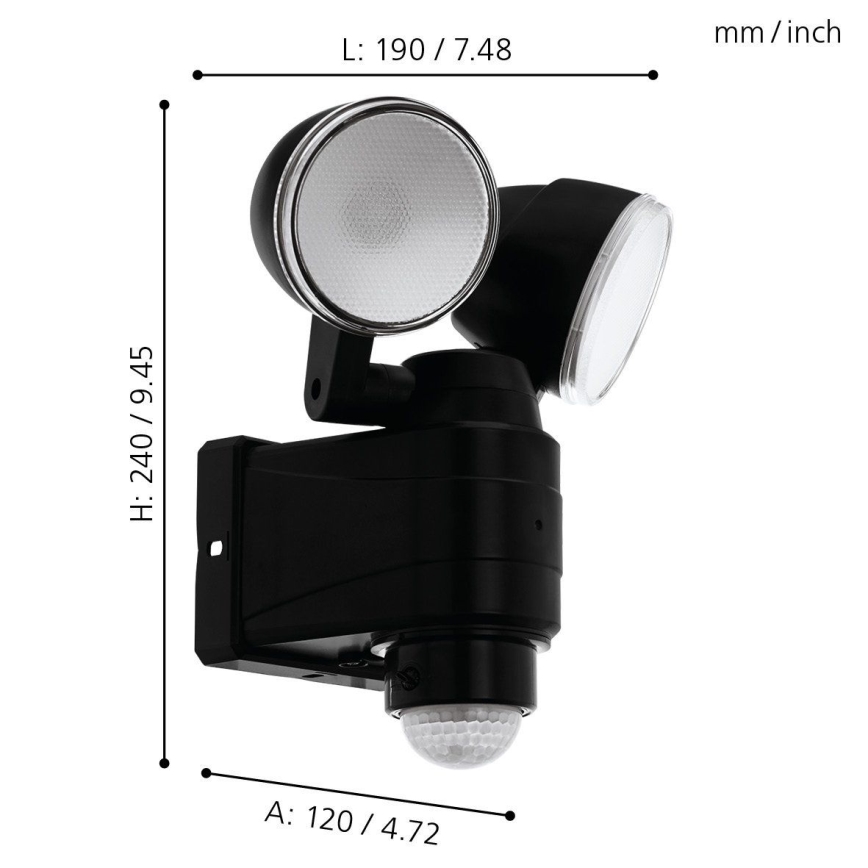 Eglo - LED spoljašnje svetlo sa senzorom 2xLED/4W/4xLR1IP44